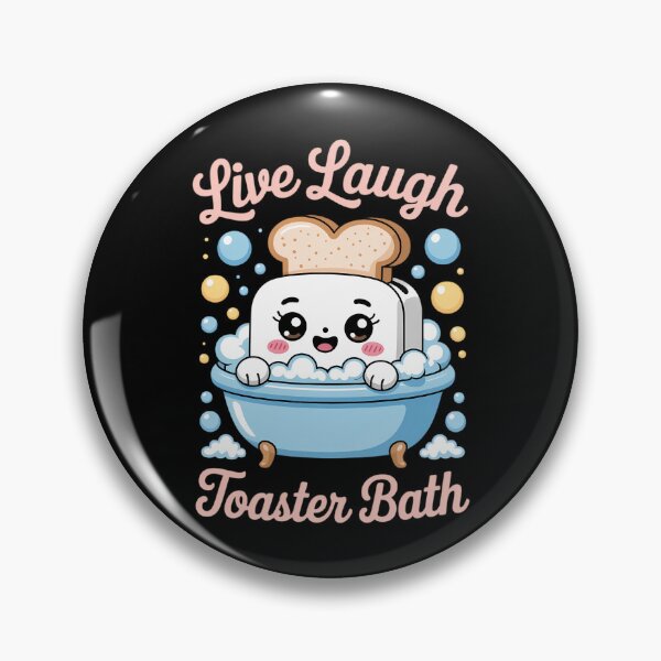 Item preview, Live Laugh Toaster Bath Womens Sarcastic Mental Health Humor designed and sold by PunkNation-Arts.