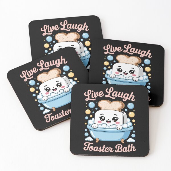 Item preview, Live Laugh Toaster Bath Womens Sarcastic Mental Health Humor designed and sold by PunkNation-Arts.