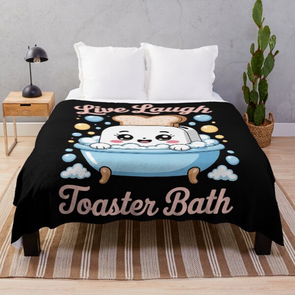 Item preview, Live Laugh Toaster Bath Womens Sarcastic Mental Health Humor designed and sold by PunkNation-Arts.