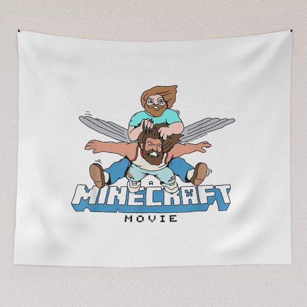 Item preview, Minecraft Movie Flight Duo – Funny Gamer Art Illustration designed and sold by jimikoyallin.