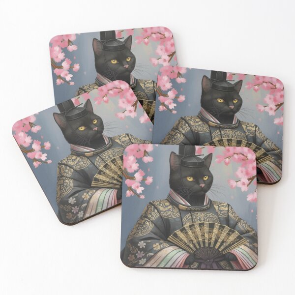 Item preview, A Noble Cat Portrait from Ancient Japan designed and sold by Naturich.