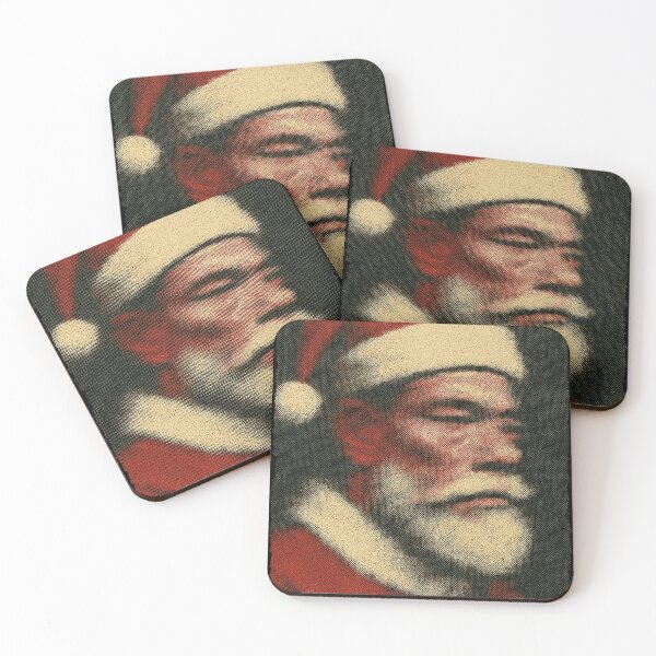 Item preview, Minimalist portrait with slow motion face blur damme santa clause designed and sold by Hanyguanstore.