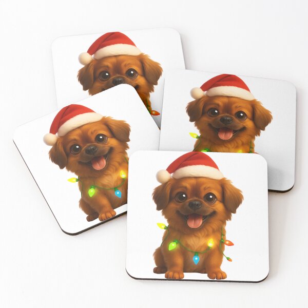 Item preview, Christmas Tibetan Spaniel designed and sold by Sillytoe.