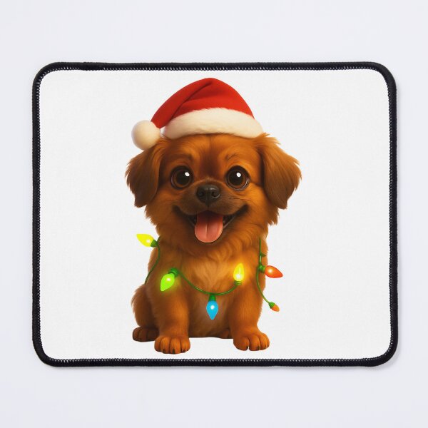 Item preview, Christmas Tibetan Spaniel designed and sold by Sillytoe.