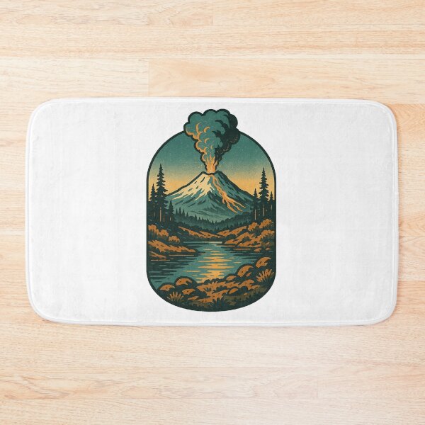 Item preview, retro volcano adventure emblem designed and sold by Hanyguanstore.