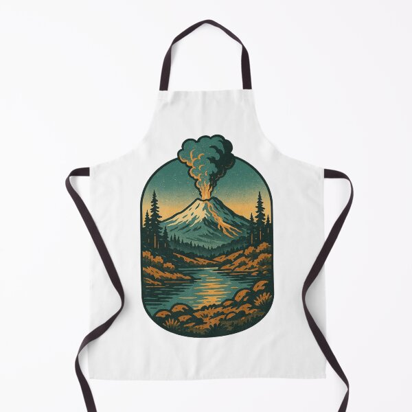 Item preview, retro volcano adventure emblem designed and sold by Hanyguanstore.