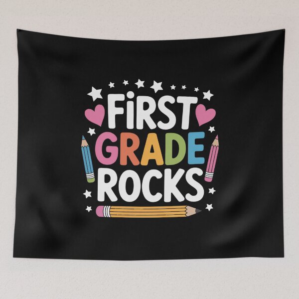 Item preview, First Grade Rocks Fun School Design designed and sold by Gogetgiggles.
