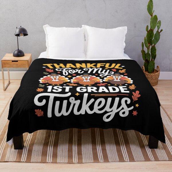 Item preview, Thankful for My 1st Grade Turkeys Thanksgiving Design designed and sold by Gogetgiggles.