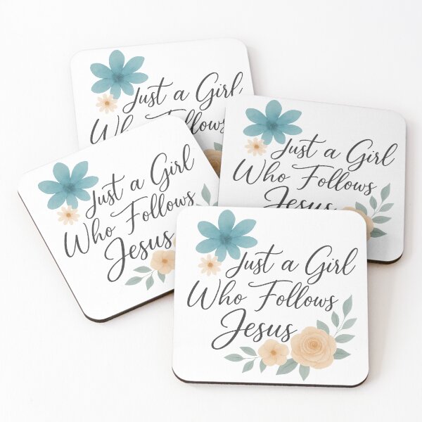 Item preview, Just a Girl Who Follows Jesus designed and sold by PixelExpressStudio.