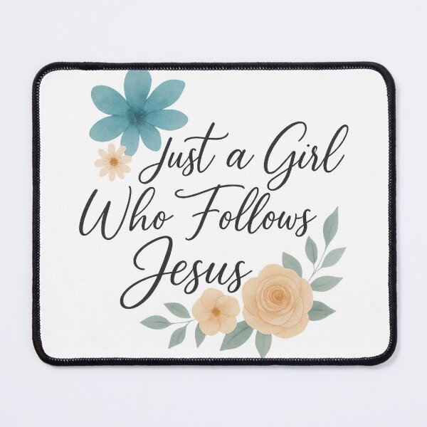 Item preview, Just a Girl Who Follows Jesus designed and sold by PixelExpressStudio.