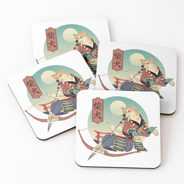 Item preview, Shiba Samurai Archer – Japanese Dog Warrior Art designed and sold by LT Artwork.