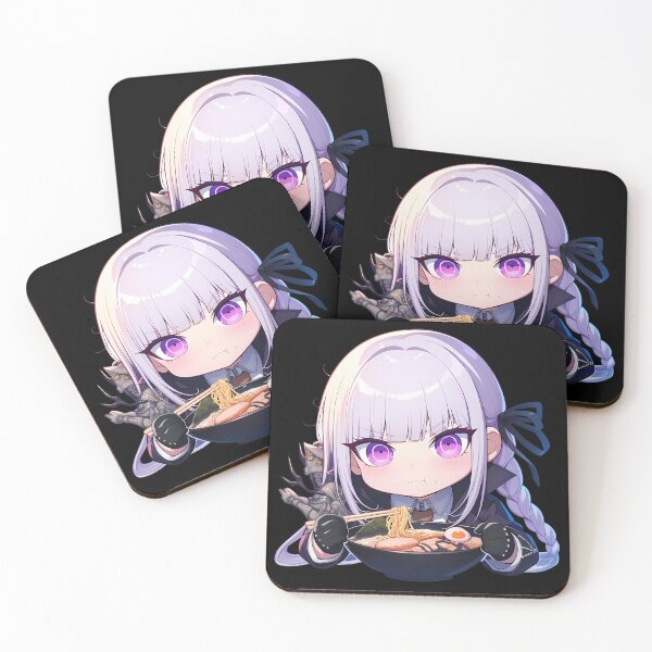 Item preview, Kyoko Kirigiri Danganronpa Anime Kawaii Chibi Ramen Cute Noodles designed and sold by Raslbazola.