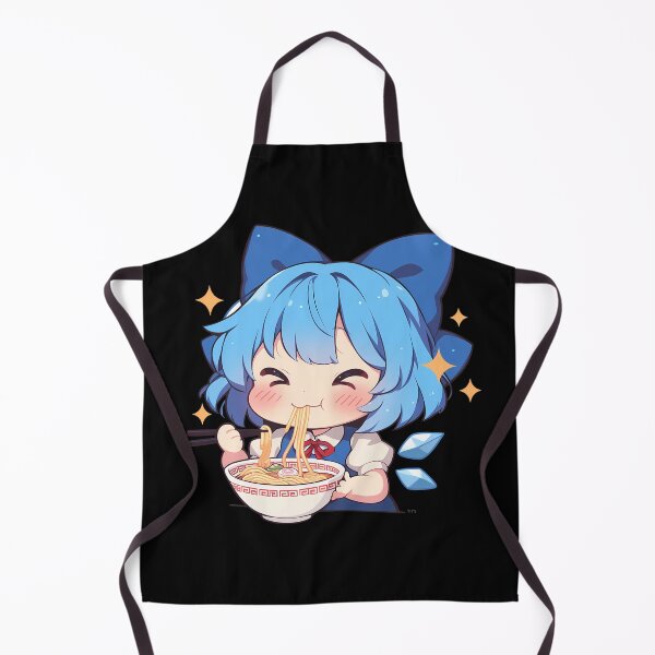 Item preview, Girl Cirno Touhou Anime Kawaii Chibi Ramen Ice Fairy Cute Noodles designed and sold by Raslbazola.
