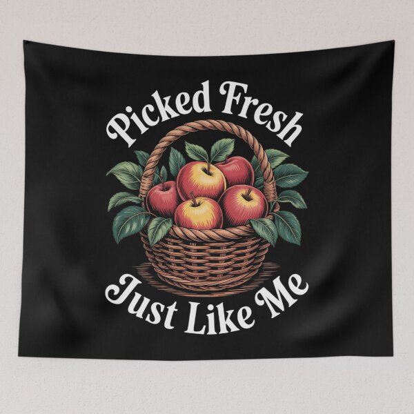 Item preview, Picked Fresh Apple Picking Season designed and sold by Moon-Ape.