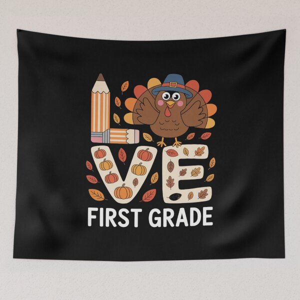 Item preview, Love First Grade Thanksgiving Design designed and sold by Gogetgiggles.