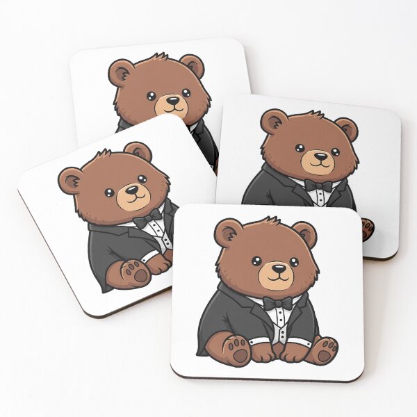 Item preview, Dapper Bear in a Tuxedo Kawaii Illustration designed and sold by k3rstman1.