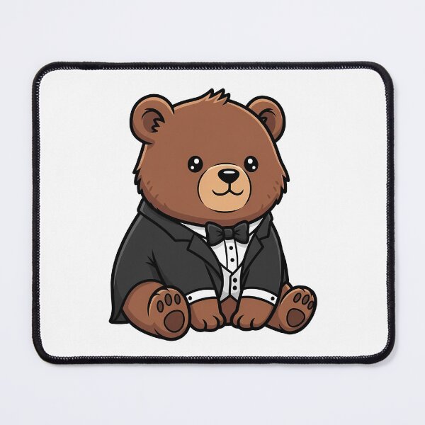 Item preview, Dapper Bear in a Tuxedo Kawaii Illustration designed and sold by k3rstman1.