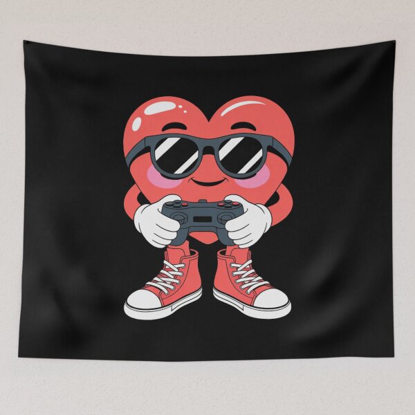 Item preview, Cool Heart Gaming Valentine's Day Design designed and sold by Gogetgiggles.