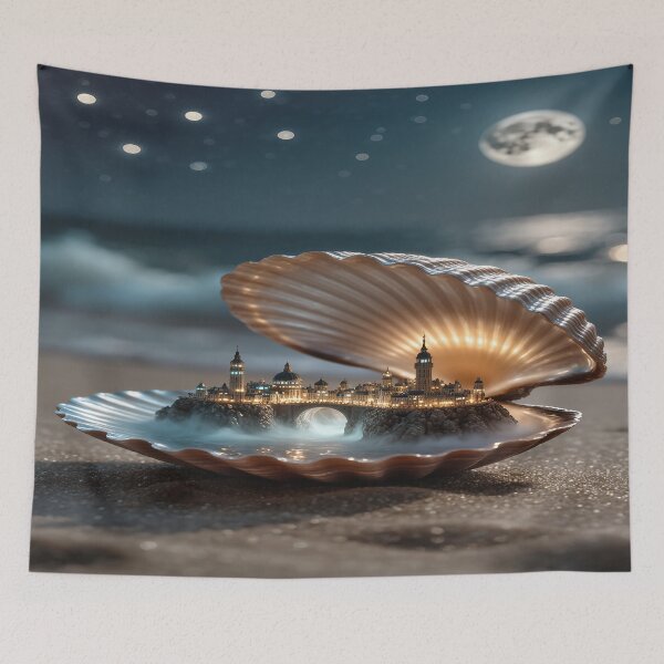 Item preview, Moonlit Shell Kingdom designed and sold by DinsignStudio.