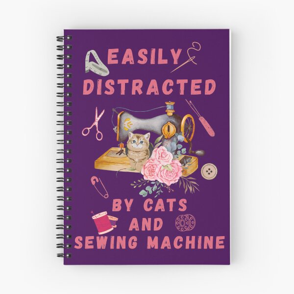 Item preview,  Easily Distracted By Cats And Sewing - A Cat Sewing designed and sold by Wiss2Arts.