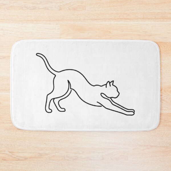 Item preview, Fluid Abstract Cat Stretch | Minimalist One-Line Silhouette designed and sold by nlmtd lyfstyl.