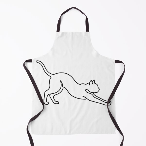 Item preview, Fluid Abstract Cat Stretch | Minimalist One-Line Silhouette designed and sold by nlmtd lyfstyl.