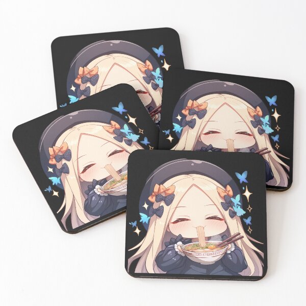 Item preview, Foreigner Abigail Williams Fate Grand Order Game Kawaii Chibi Ramen Butterflies designed and sold by Raslbazola.