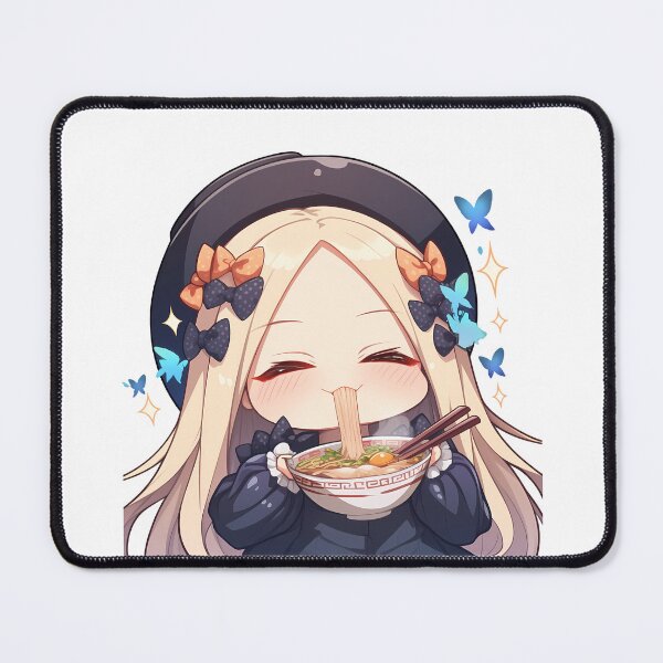 Item preview, Foreigner Abigail Williams Fate Grand Order Game Kawaii Chibi Ramen Butterflies designed and sold by Raslbazola.