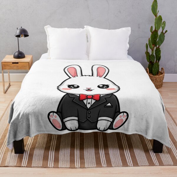 Item preview, Adorable Kawaii Bunny in Black Tuxedo Design designed and sold by k3rstman1.