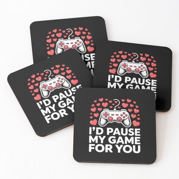 Item preview, I'd Pause My Game for You Valentine's Day Design designed and sold by Gogetgiggles.