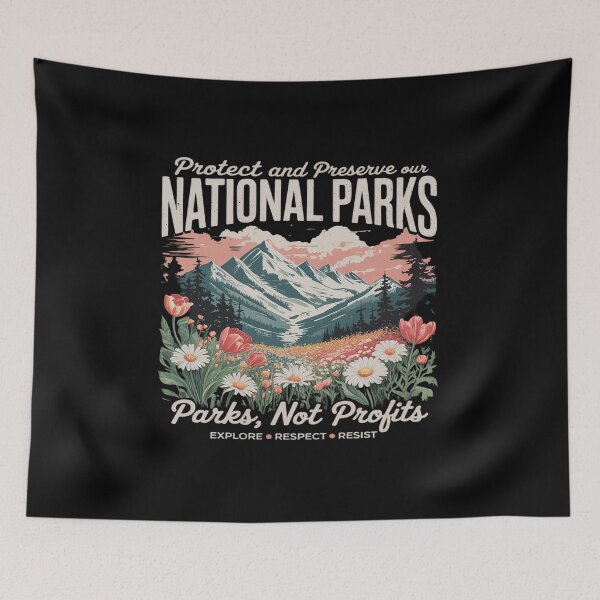 Item preview, Floral Protect Our National Parks Nature designed and sold by FranzFriesen.