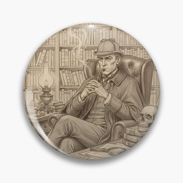 Item preview, Sherlock Holmes sketch designed and sold by The Cozy Cauldron.