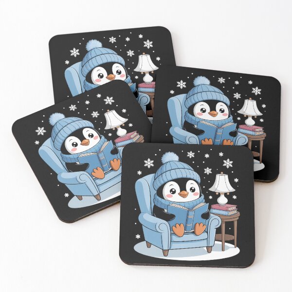Item preview, Penguin Reading Arctic Wildlife Animal Winter Snow Lover designed and sold by Moon-Ape.