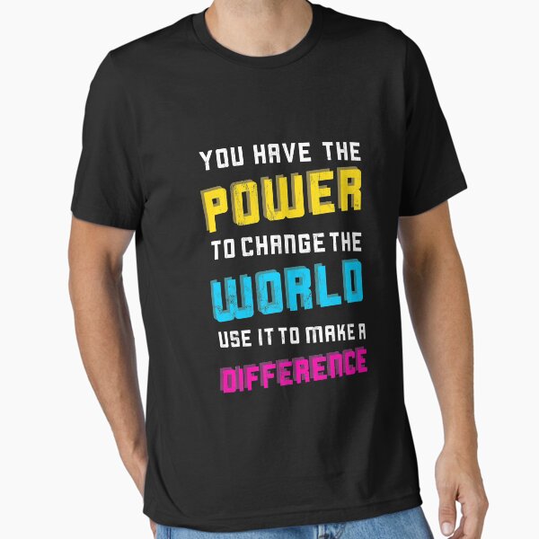 Item preview, You Have Power To Change The World Inspiration Quote designed and sold by noirty.