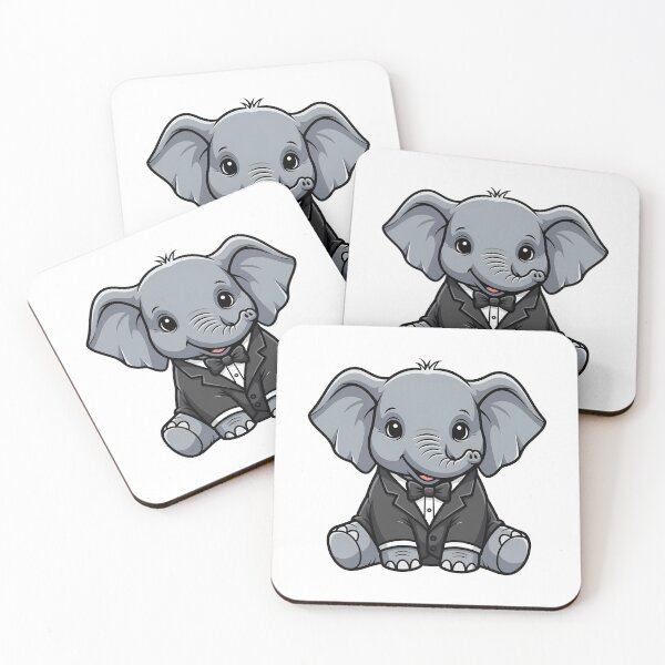 Item preview, Dapper Baby Elephant in a Tuxedo Cute Animal Design designed and sold by k3rstman1.