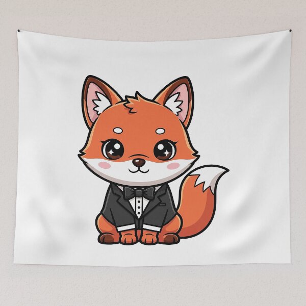 Item preview, Charming Tuxedo Fox Graphic designed and sold by k3rstman1.