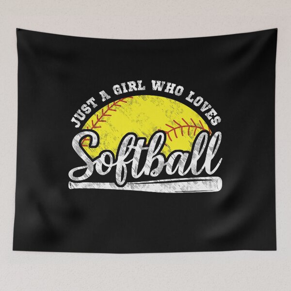 Item preview, Just A Girl Who Loves Softball - Bold Script Bat Design designed and sold by LashondaGreen89.