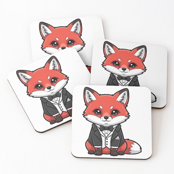Item preview, Charming Dapper Fox in Tuxedo Cute Animal Design designed and sold by k3rstman1.