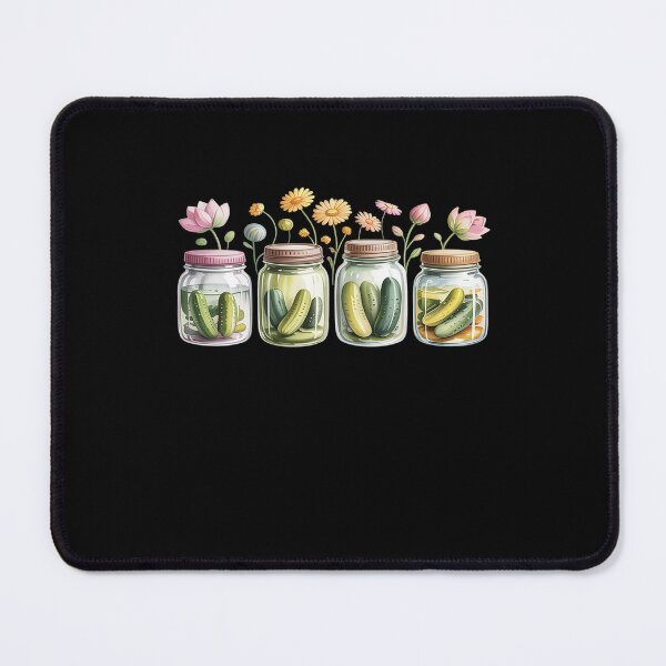 Item preview, Canned Pickles Wildflower Canning Season Pickle Jar designed and sold by DrewLeuschke.