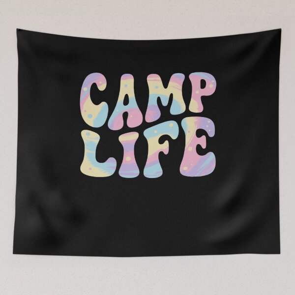 Item preview, Camping Summer for Girls Summer Camp Tie-Die designed and sold by AmparoBoyle.