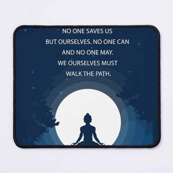Item preview, Blue Buddha Quotes Motivational Inspirational Walk the Path Buddhism designed and sold by subarashii11.