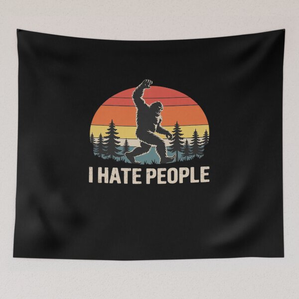 Item preview, Big Foot I Hate People Middle Finger Sasquatch designed and sold by HaileyRobel.