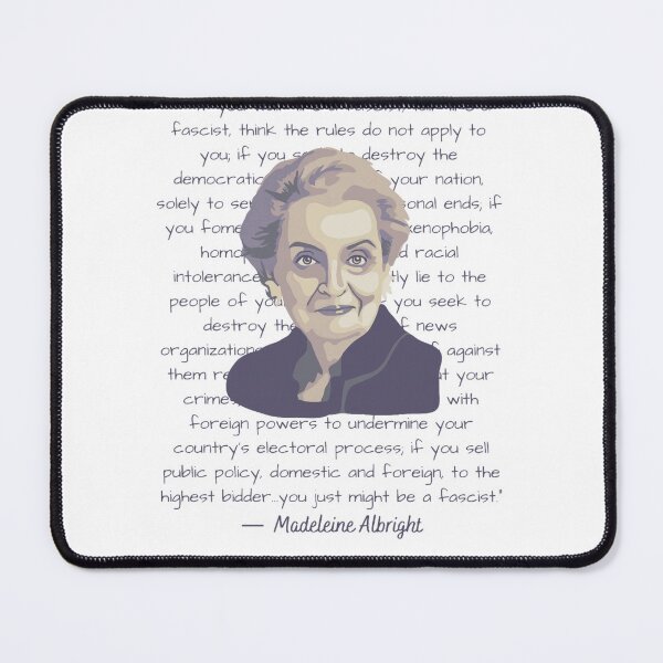 Item preview, Madeleine Albright Portrait and Quote designed and sold by audreanneklein.