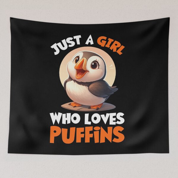 Item preview, Cute Puffin Lover Girl T-Shirt designed and sold by LashondaGreen89.