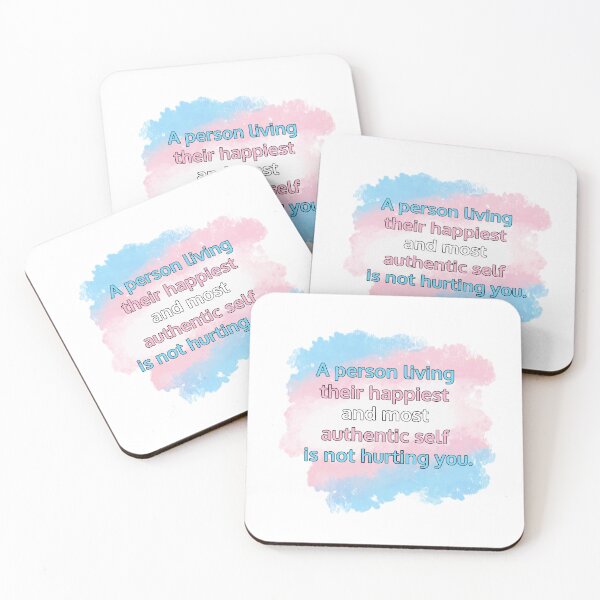 Item preview, Trans Rights - Happy and Authentic designed and sold by painterkirby.
