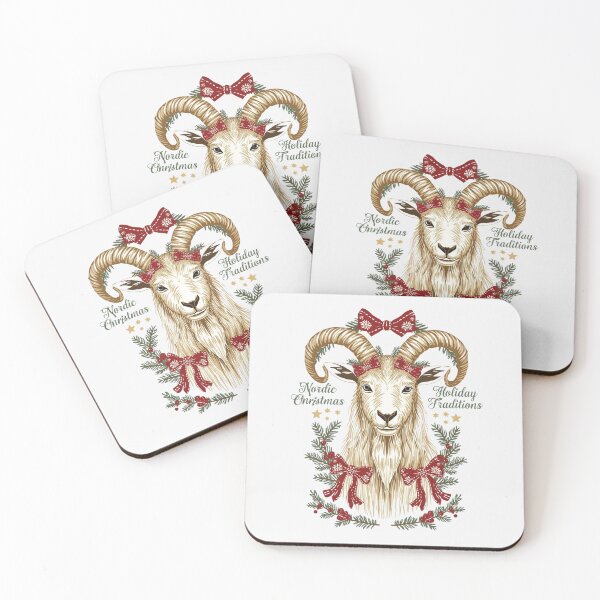 Item preview, Yule Goat Christmas Series – Nordic Holiday Folklore Collection designed and sold by Nordic Echo.