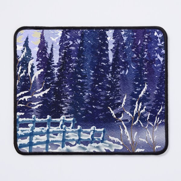 Item preview, Winter forest of blues designed and sold by andrasdesignssss.