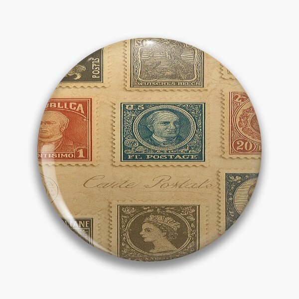 Artikelvorschau, Goldenes Zeitalter der Weltbriefmarken Klassische Collage Fine Art Touch entworfen und verkauft von DinsignStudio.