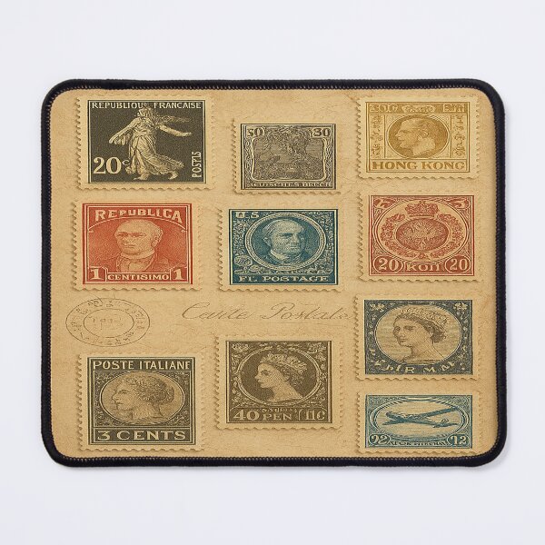 Item preview, Golden Age of World Stamp Classic Collage Fine Art Touch designed and sold by DinsignStudio.