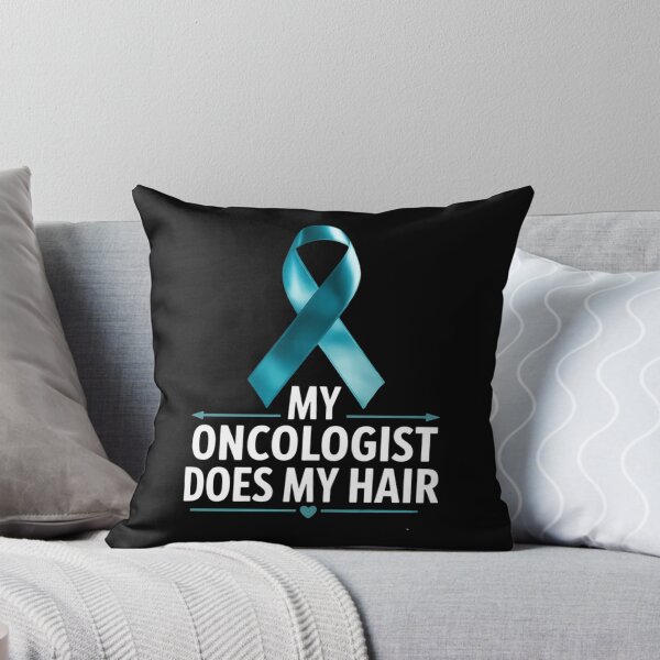 Item preview, My Oncologist Does My Hair Ovarian Cancer Awareness Products designed and sold by Moon-Ape.